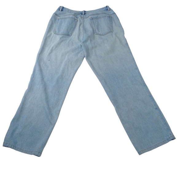 Jeanology Newport News Womens Jeans Star Mesh Cutouts Embellished Denim Sz 16 - Picture 8 of 10